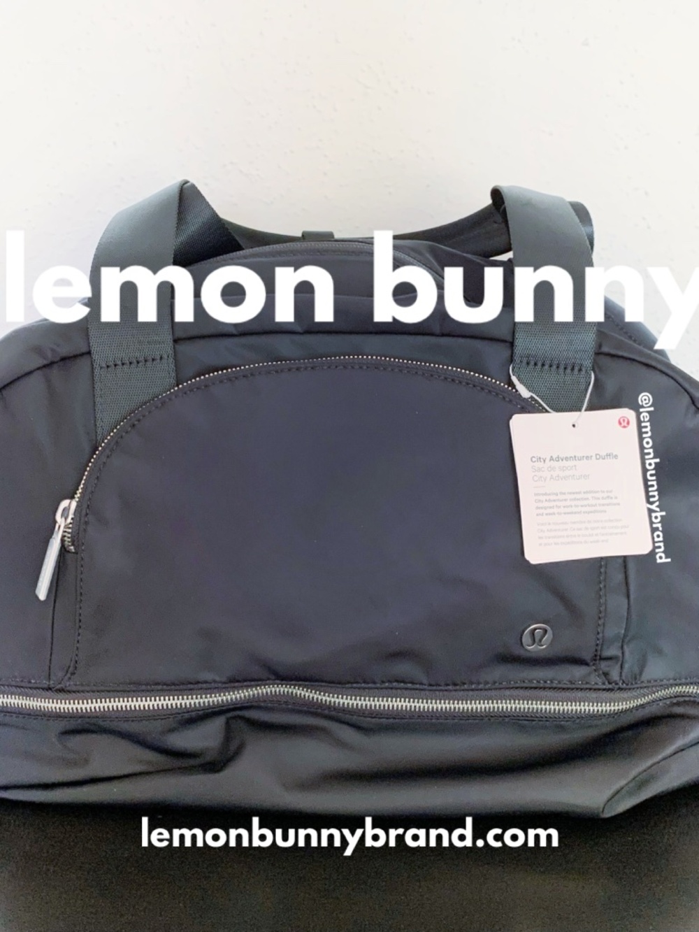 lululemon City Adventurer Large Duffle Bag 29L in Black Brand New NWT
